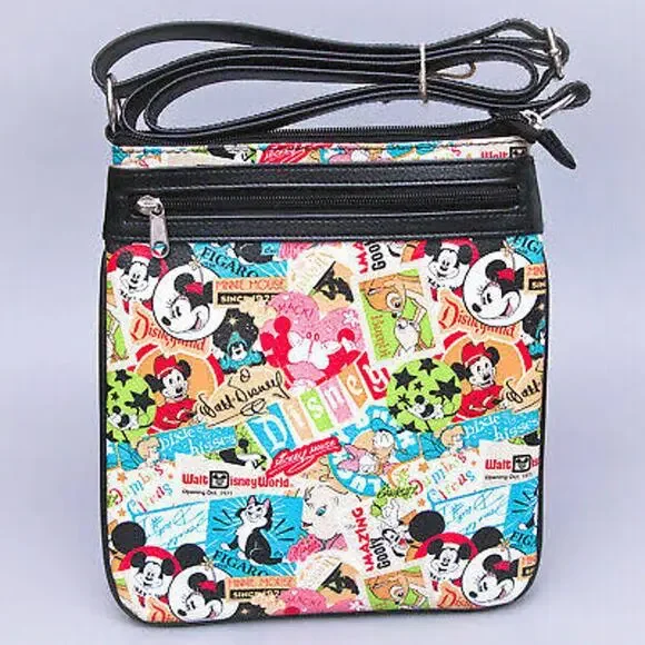 Disney Parks Cartoon Classics Crossbody Shoulder Bag and Wallet Set - Picture 4 of 9